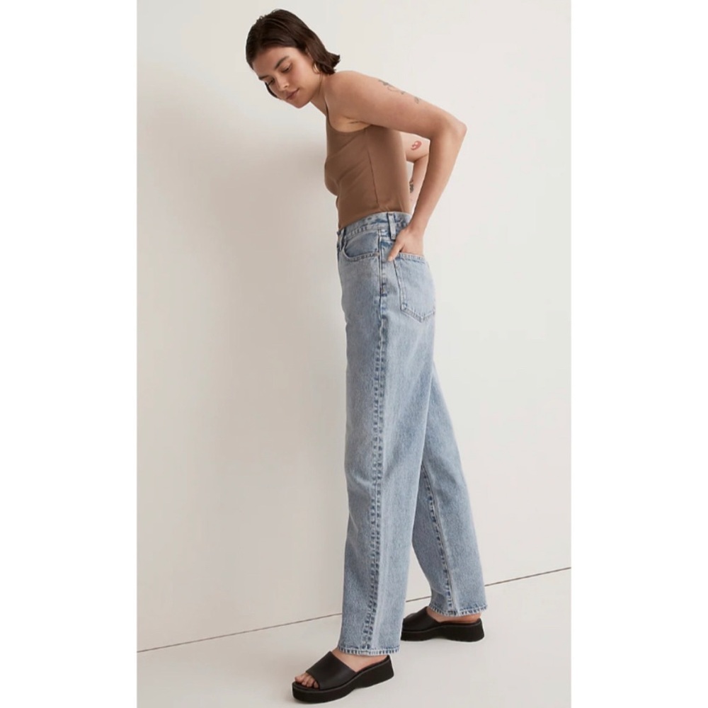 Madewell Baggy Straight Jeans in Olvera Wash, Size 26 (NWT)